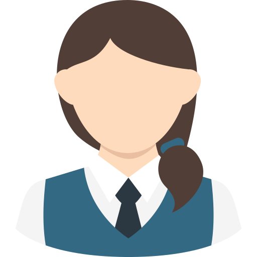 School Uniform Girl Icon